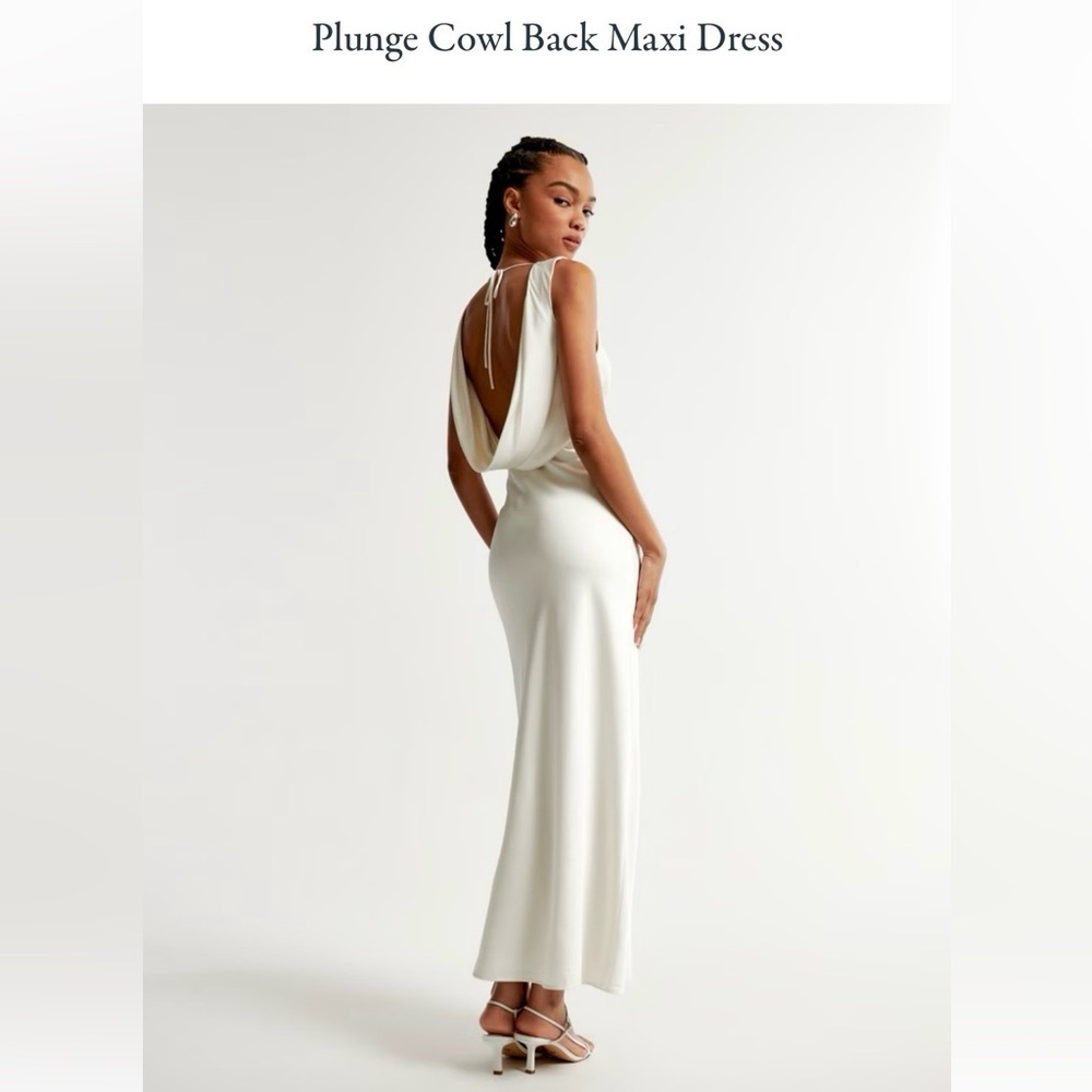 Abercrombie & Fitch White Maxi Dress